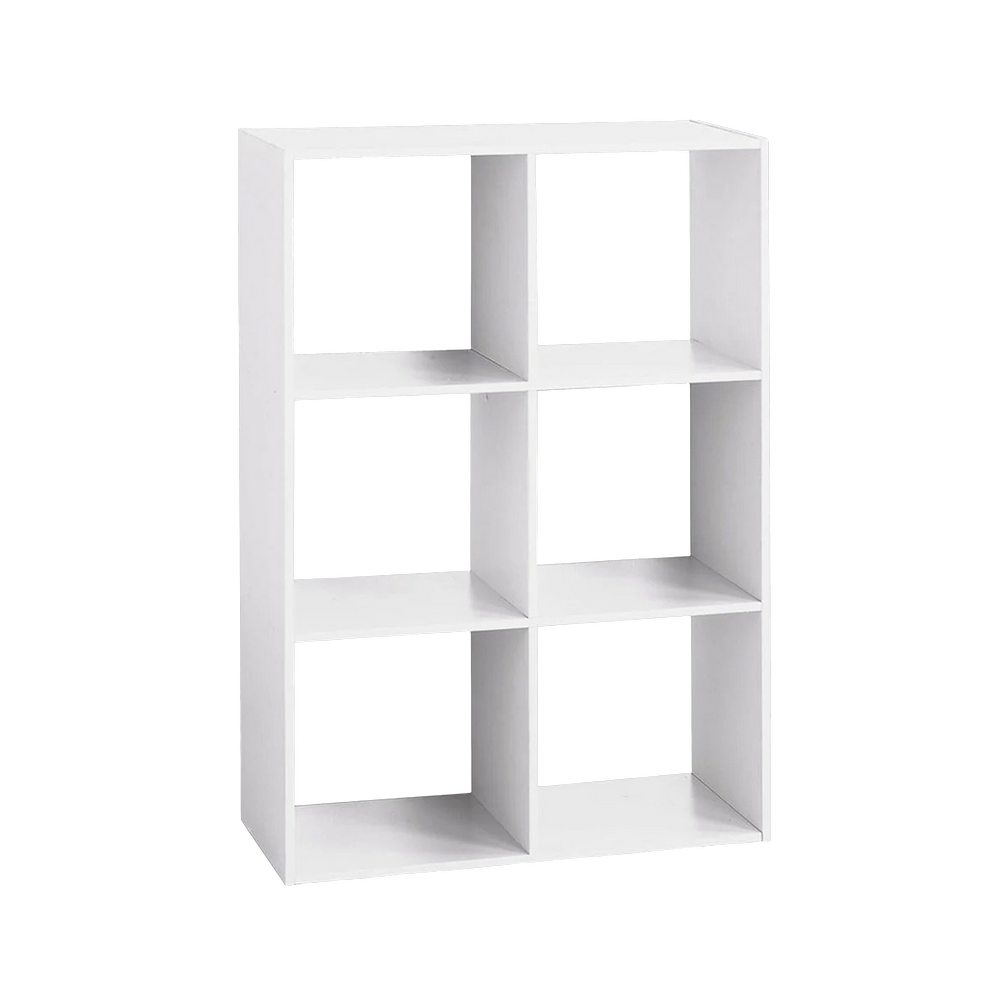 Estanteria 6 compartimientos, blanco 67.5x32x100.5 cm