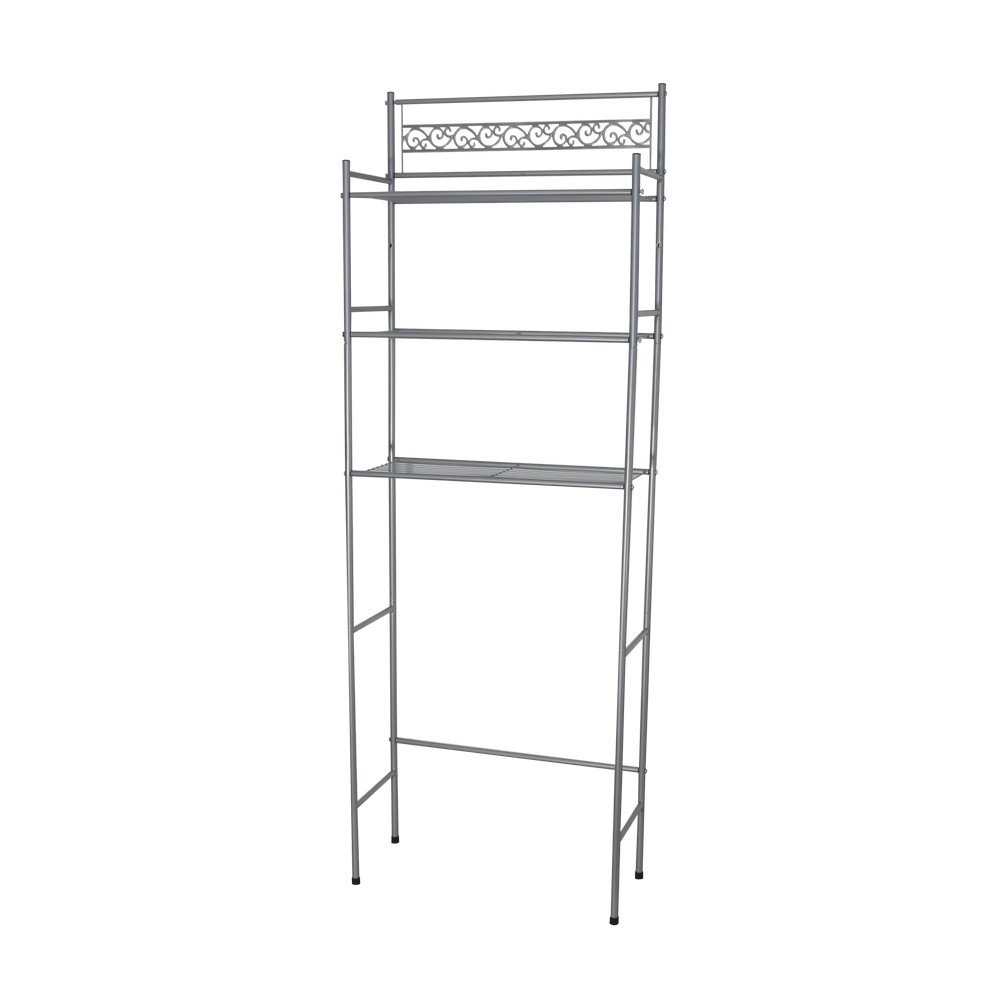 Organizador para baño 3 repisas plateado