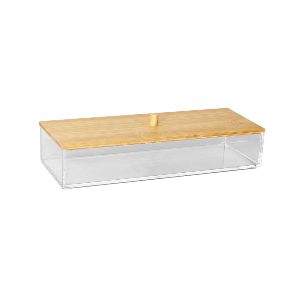 Caja organizadora de madera-acrilico
