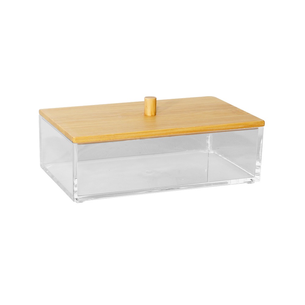 Caja organizadora de madera-acrilico