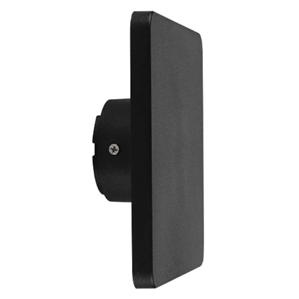 Lampara de pared led 6w plana negra