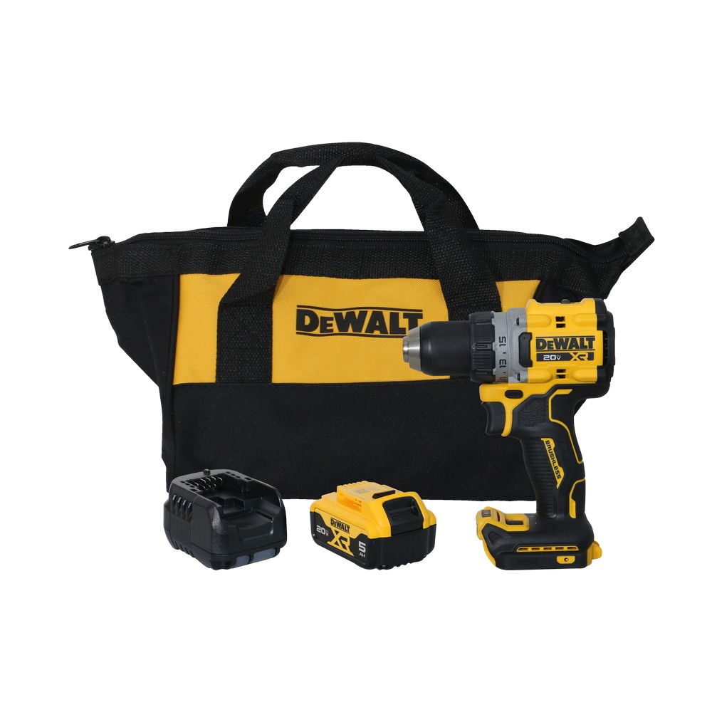 Taladro atornillador 1/2 pulg (12.70 mm) 20v 5ah xr