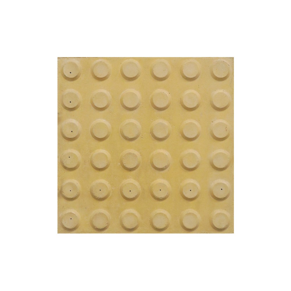 Baldosa peatonal 30x30 cm amarilla prevencion puntos