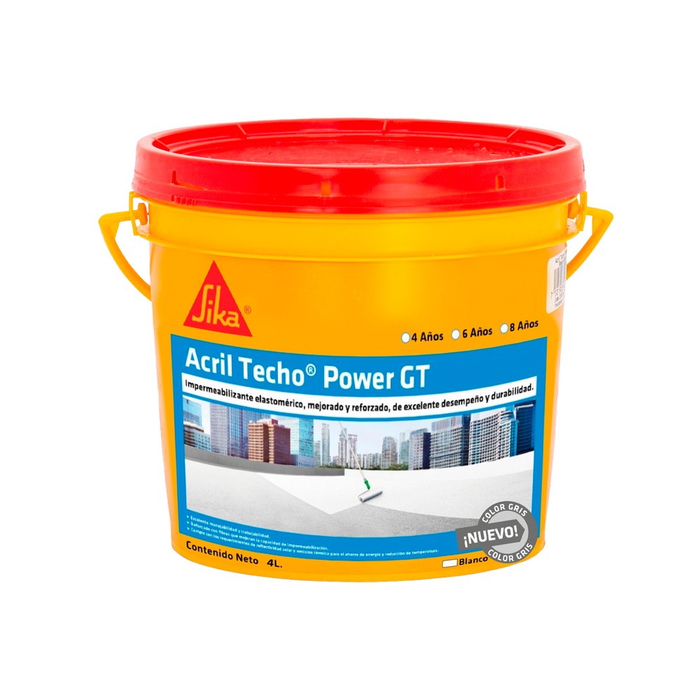 Sika acril techo color gris 4 l (gal) 6 años