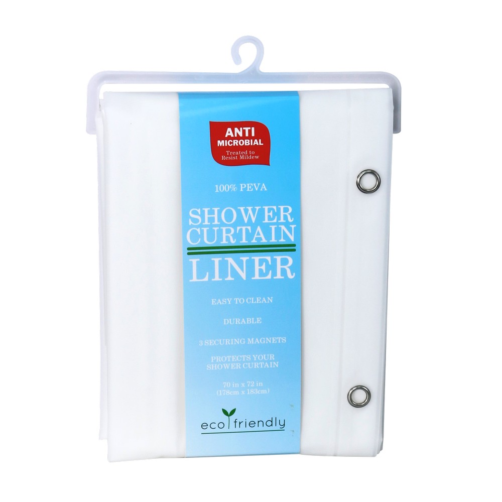 Cortina para baño 177.8x182.8 cm peva frost