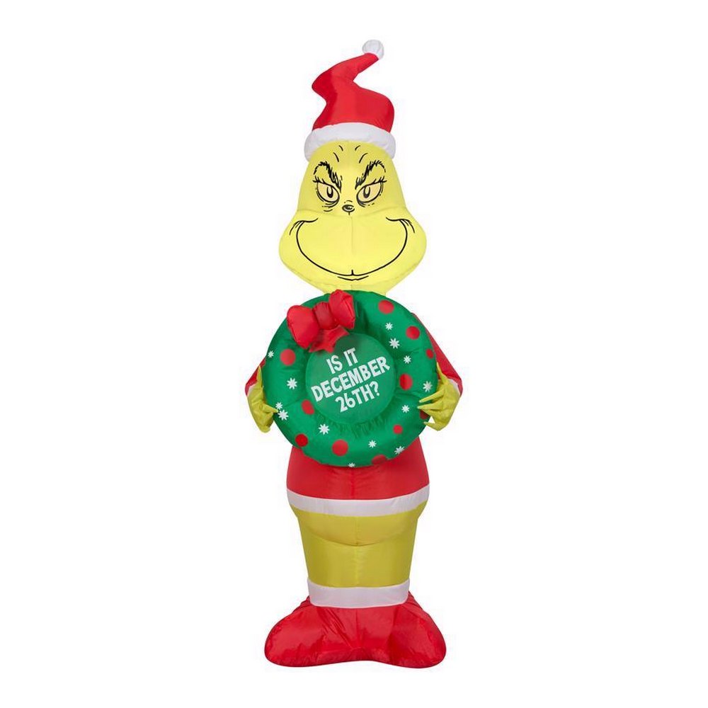 Inflable navideño led grinch 122 cm