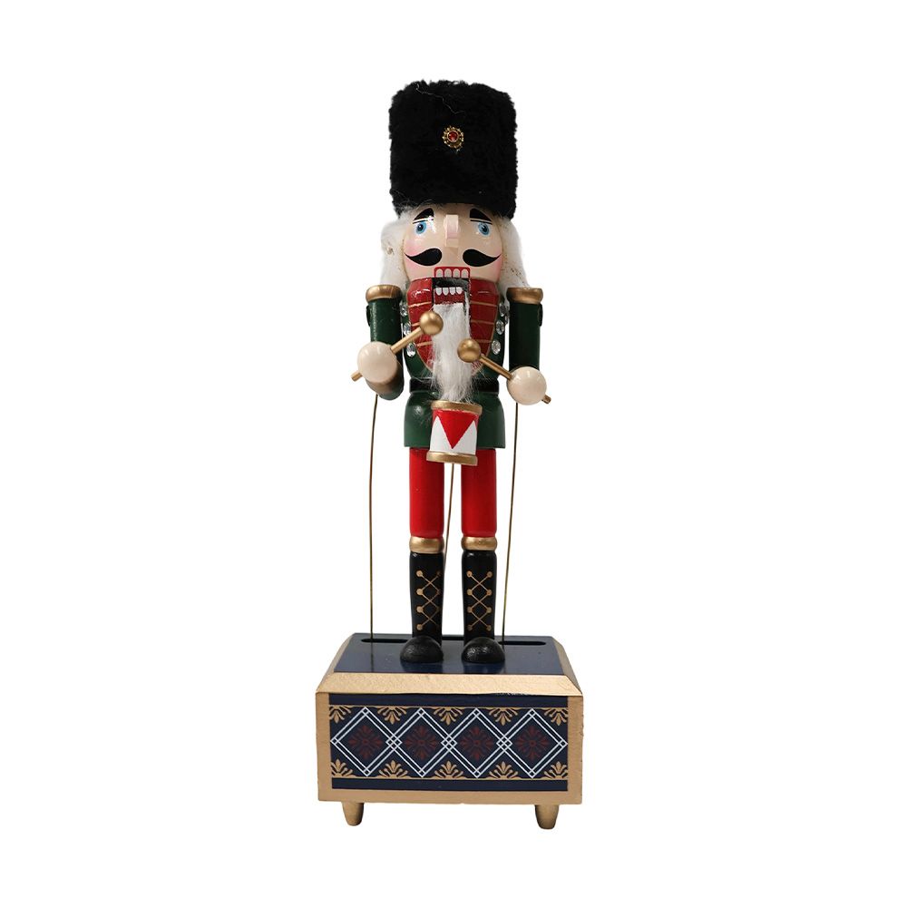 Figura navideña cascanueces 10.5x8.5x30.5 cm