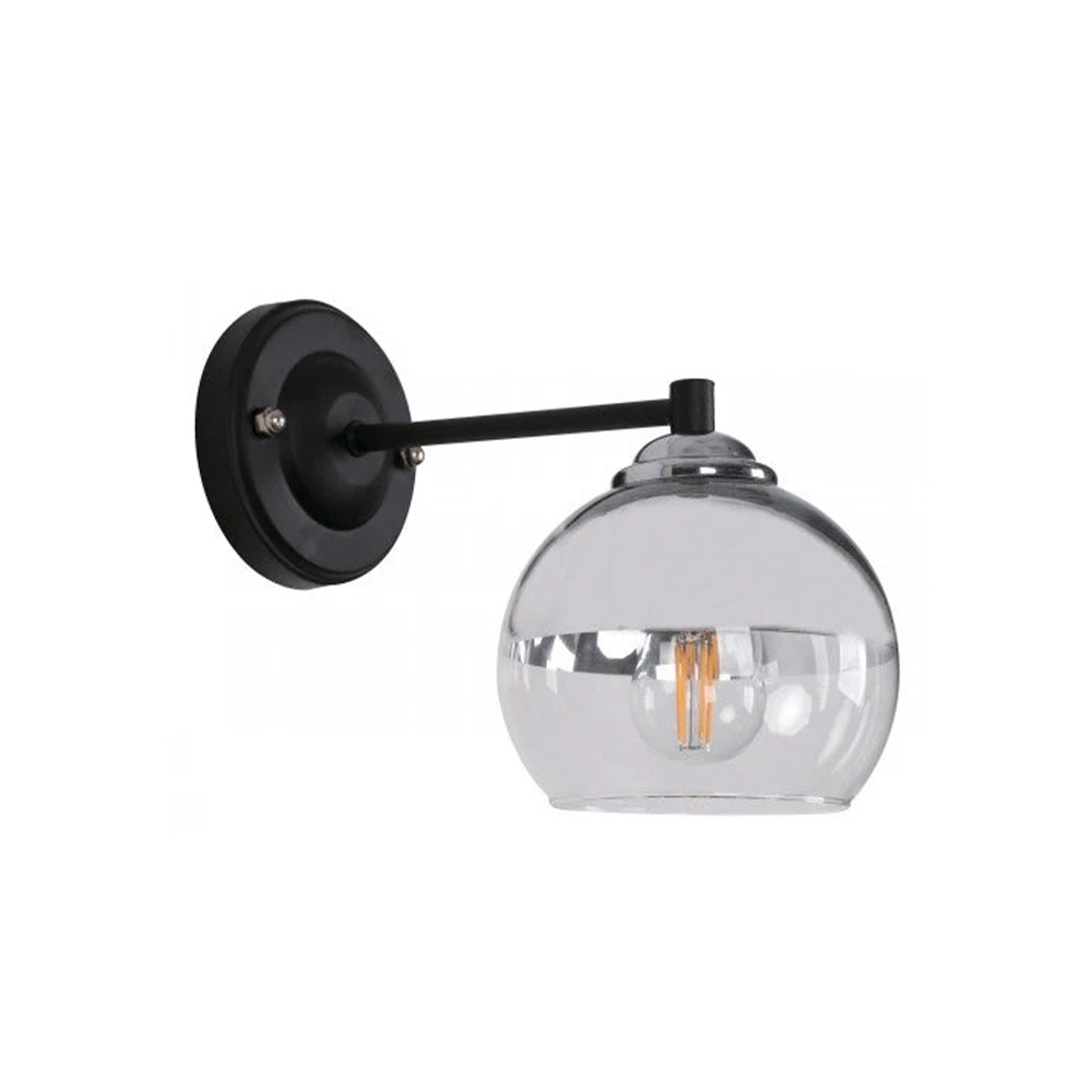 Lampara de pared negro 1 l e27