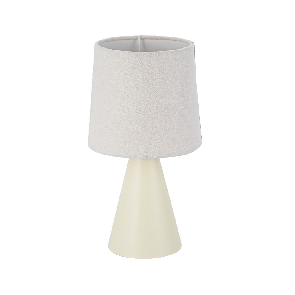 Lampara de mesa blanca 1 luz e12
