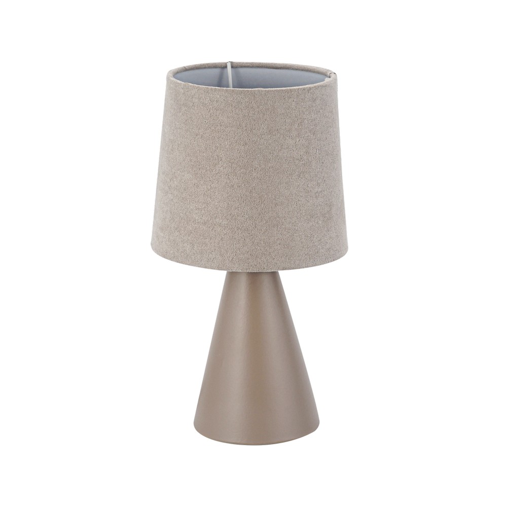 Lampara de mesa café 1 luz e12