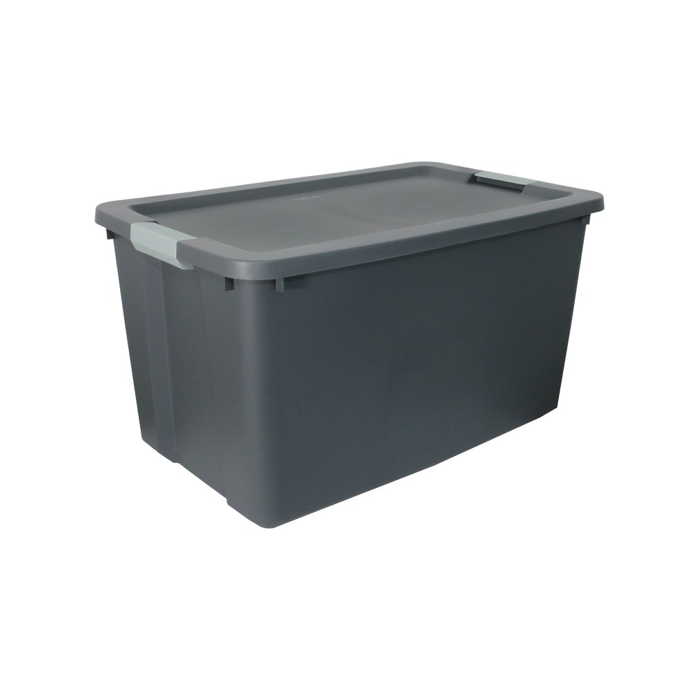 Caja organizadora de plastico 128 l gris oscuro
