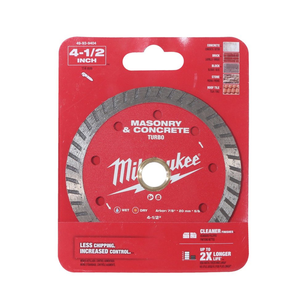 Disco diamantado 4.1-2 pulg (11.43 cm) turbo