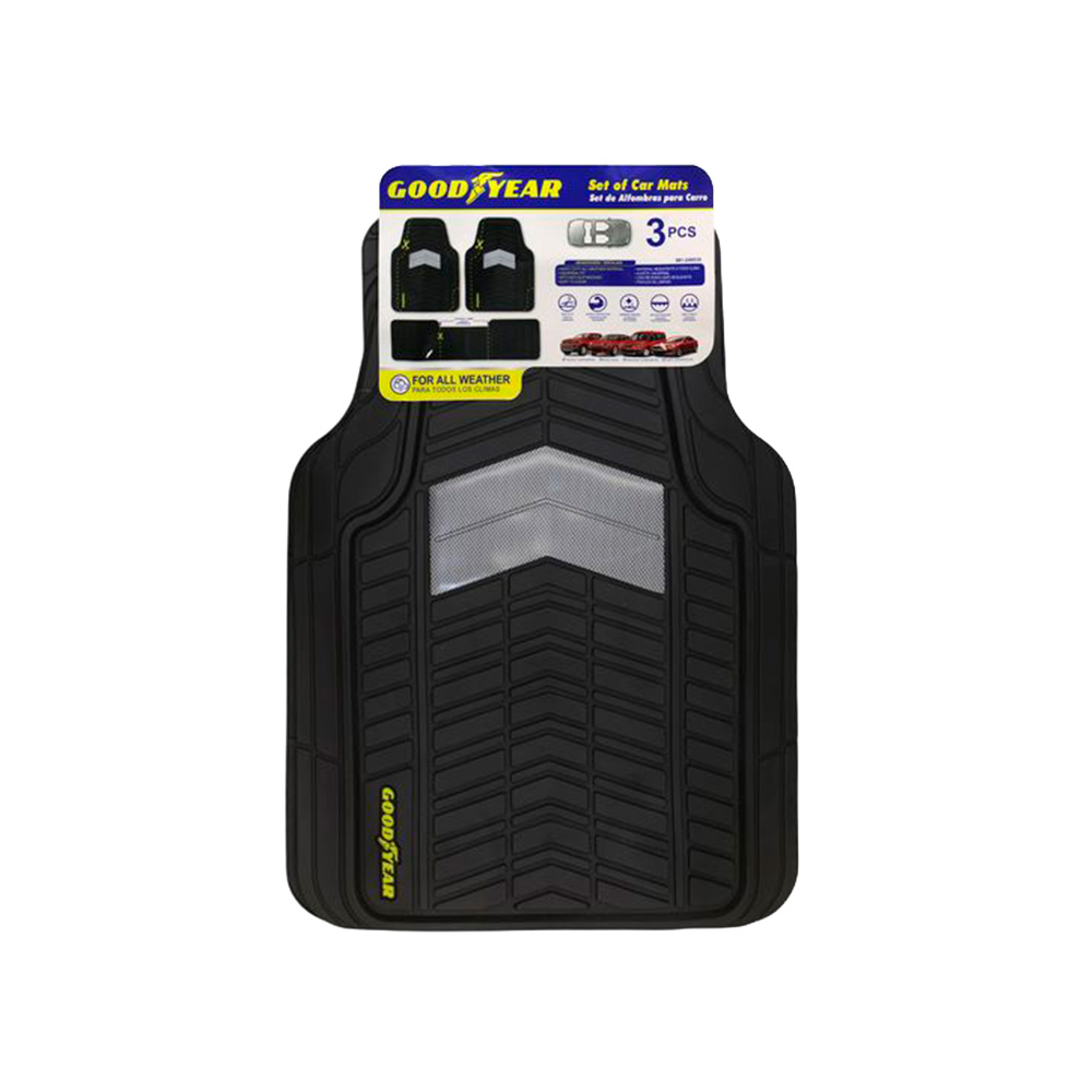 Alfombra para carro 2 tono gris/negro