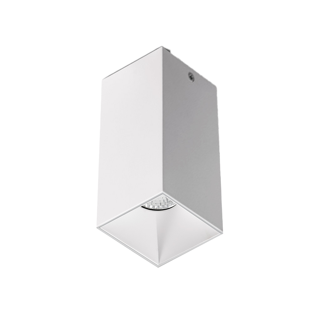 Aplique cuadrado para techo gu10 8x8x13 cm