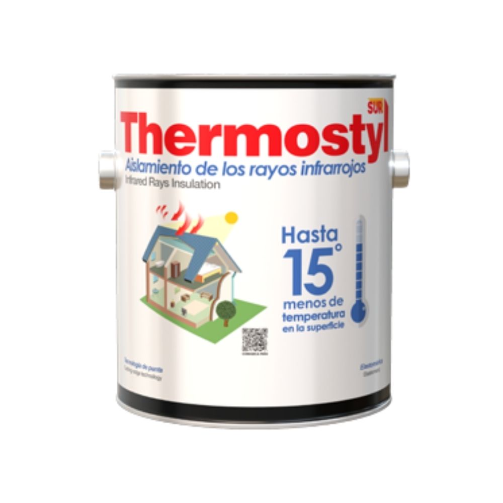 Pintura aislante thermostyl 5 galones verde sur