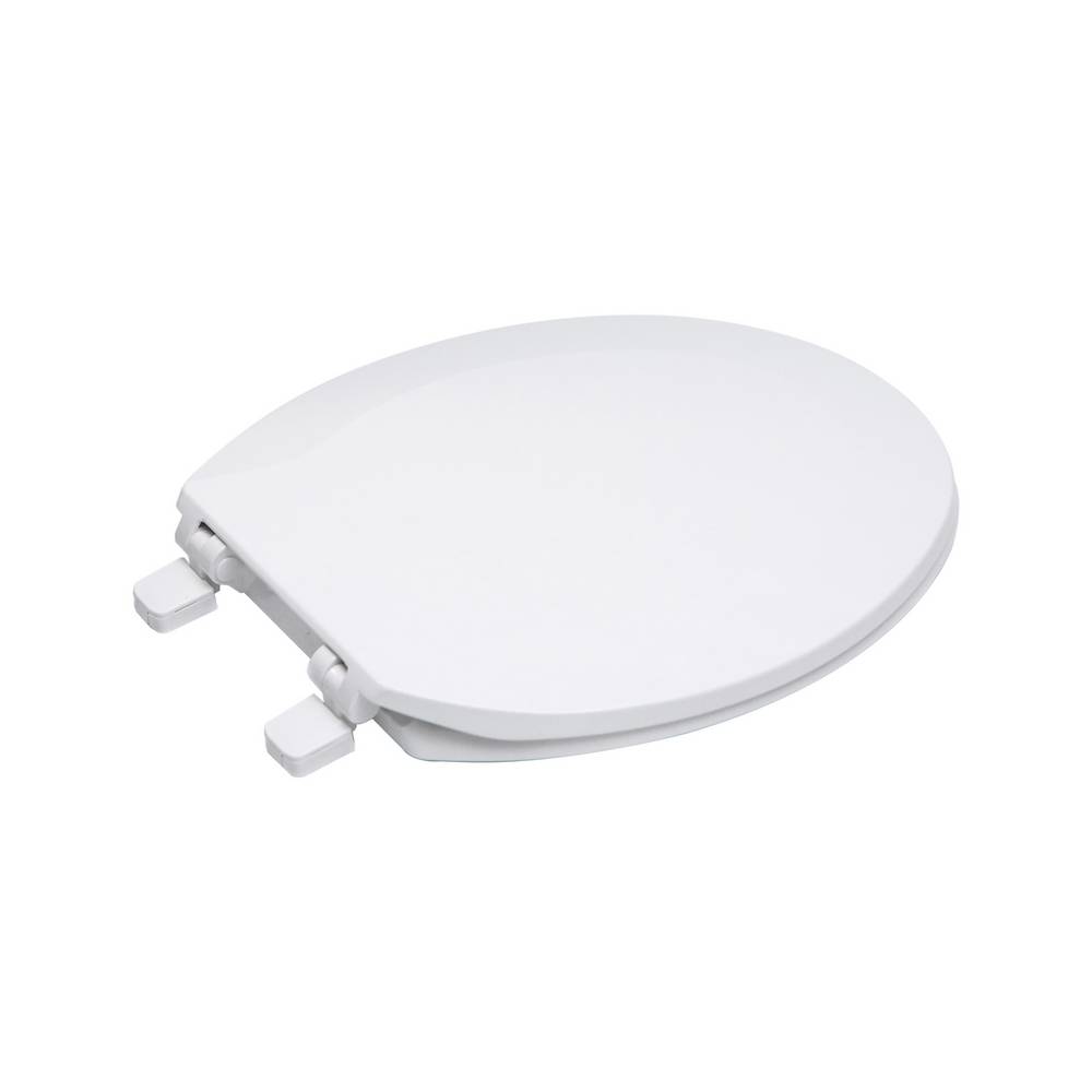 Asiento para inodoro redondo plastico blanco