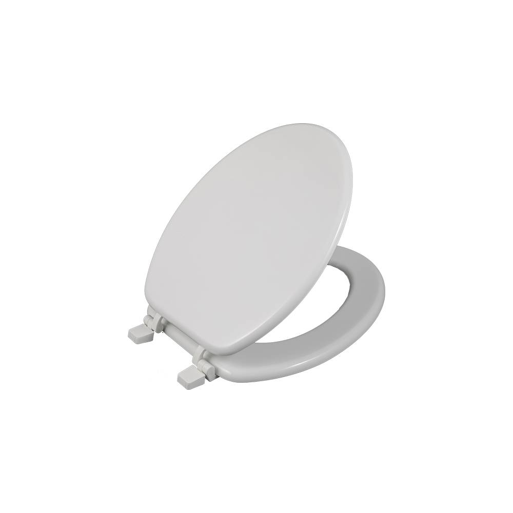 Asiento para inodoro elongado madera blanco