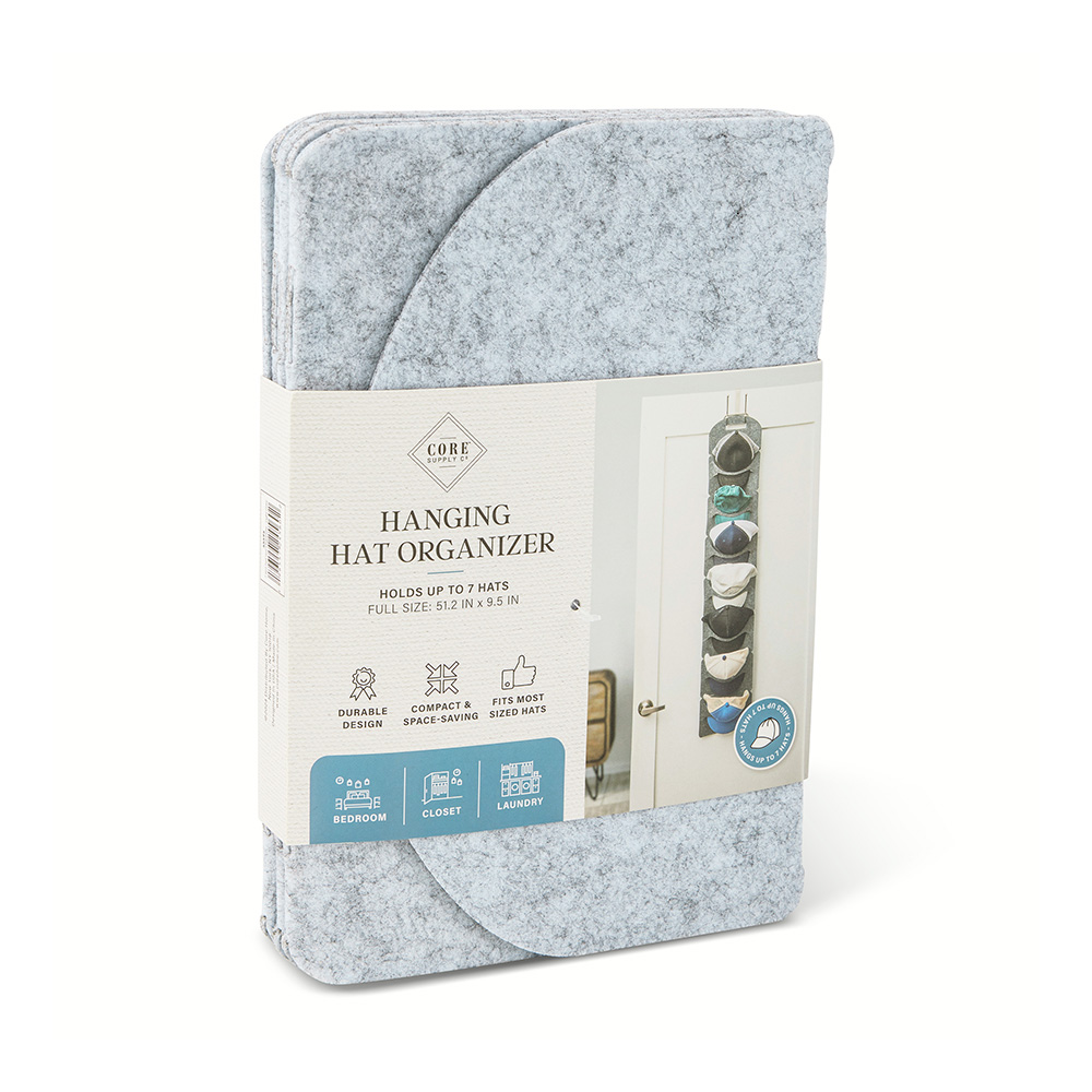 Organizador para gorras 7 espacios gris