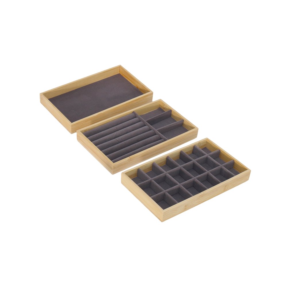 Organizador para joyas de grafito 3 piezas