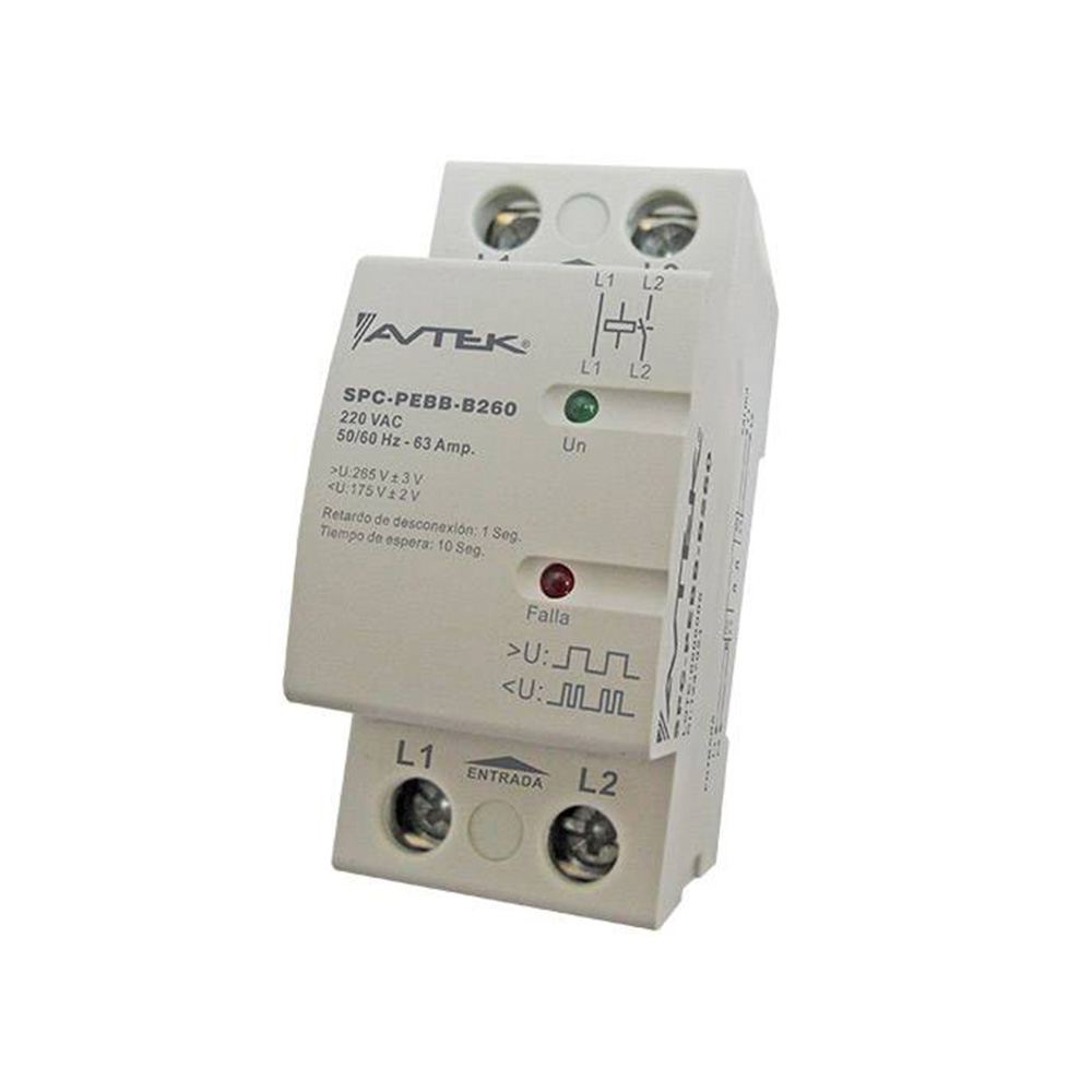 Protector de voltaje 13500va/w 63a 10seg