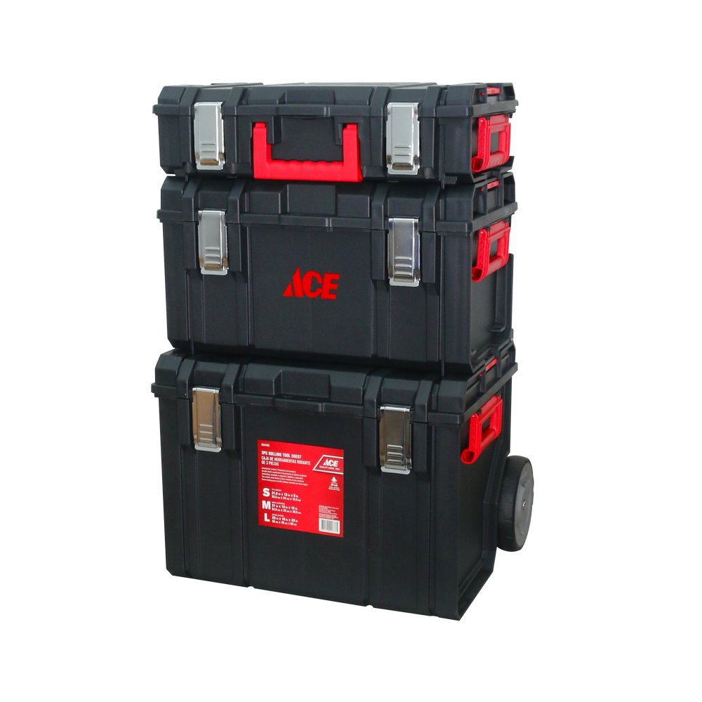 Caja plastica para herramientas 33.2-34-46 cm 3 piezas