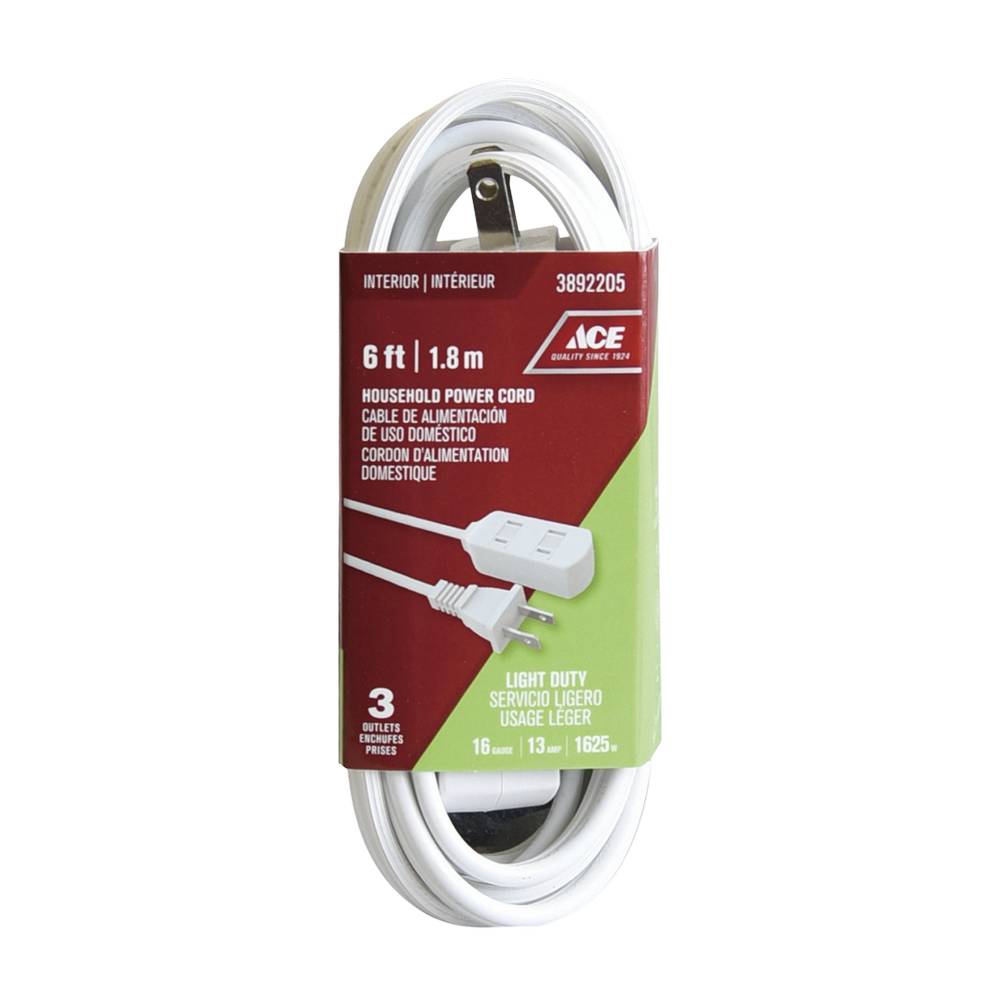 Extension electrica 6 pies (1.83 m) 16/2