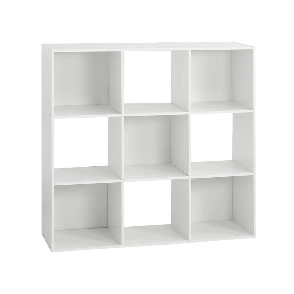 Mueble organizador de 100.5 x 100.5 cm color blanco con 9 espacios