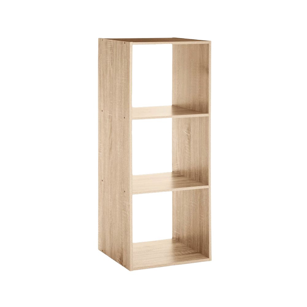 Mueble organizador de 34.5 x 100.5 cm color beige con 3 espacios