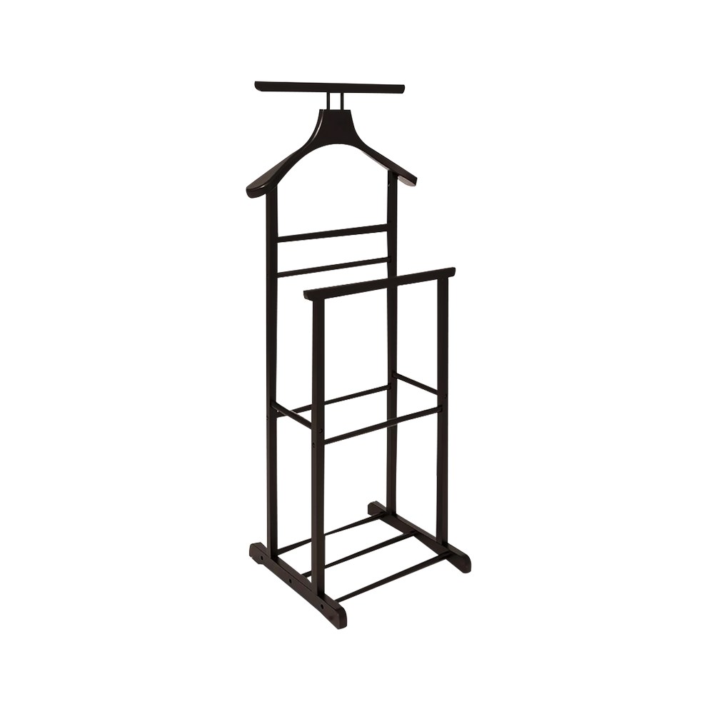 Closet de madera doble de 47 x 35.5 x 103 cm color negro