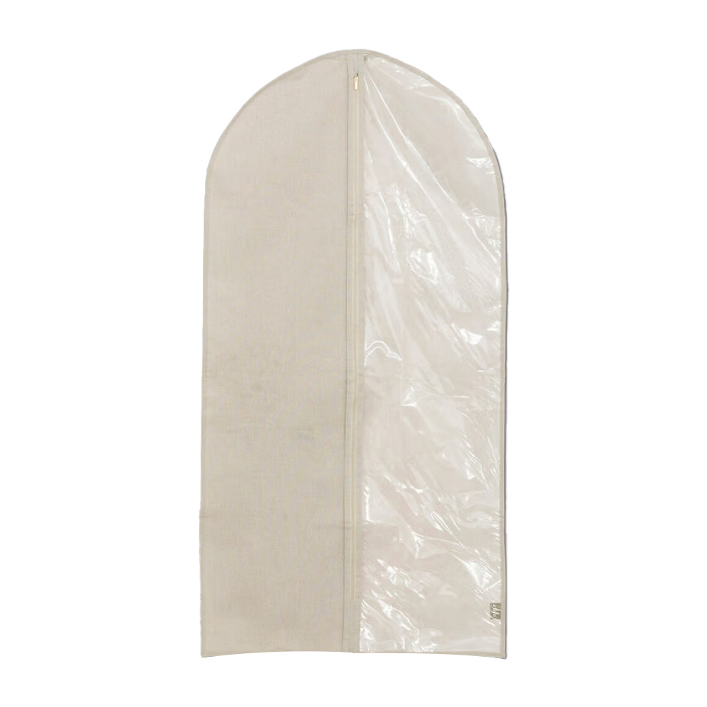 Bolsa protectora para trajes 115x58 cm poliester beige
