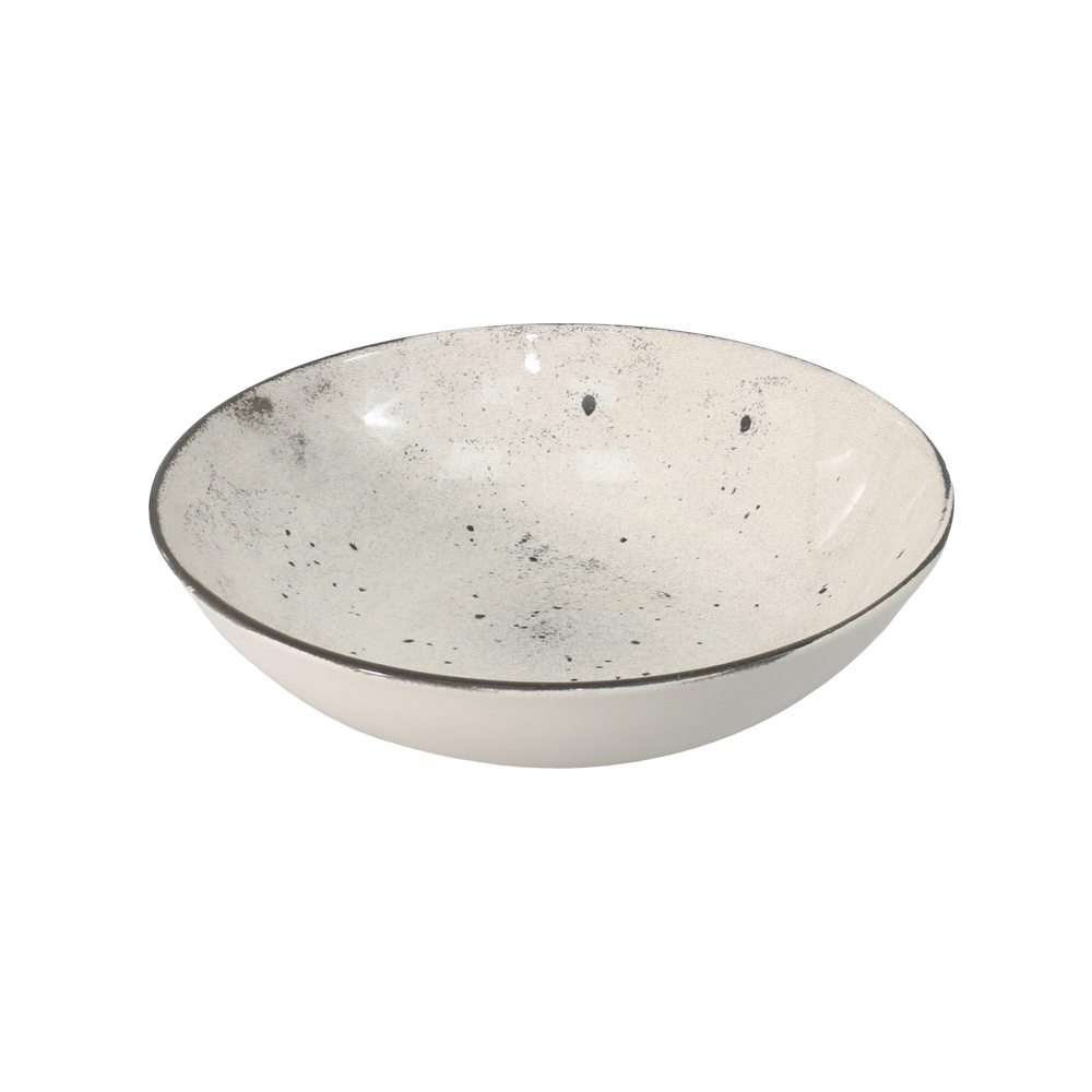 Plato hondo beige gres joe 21 cm