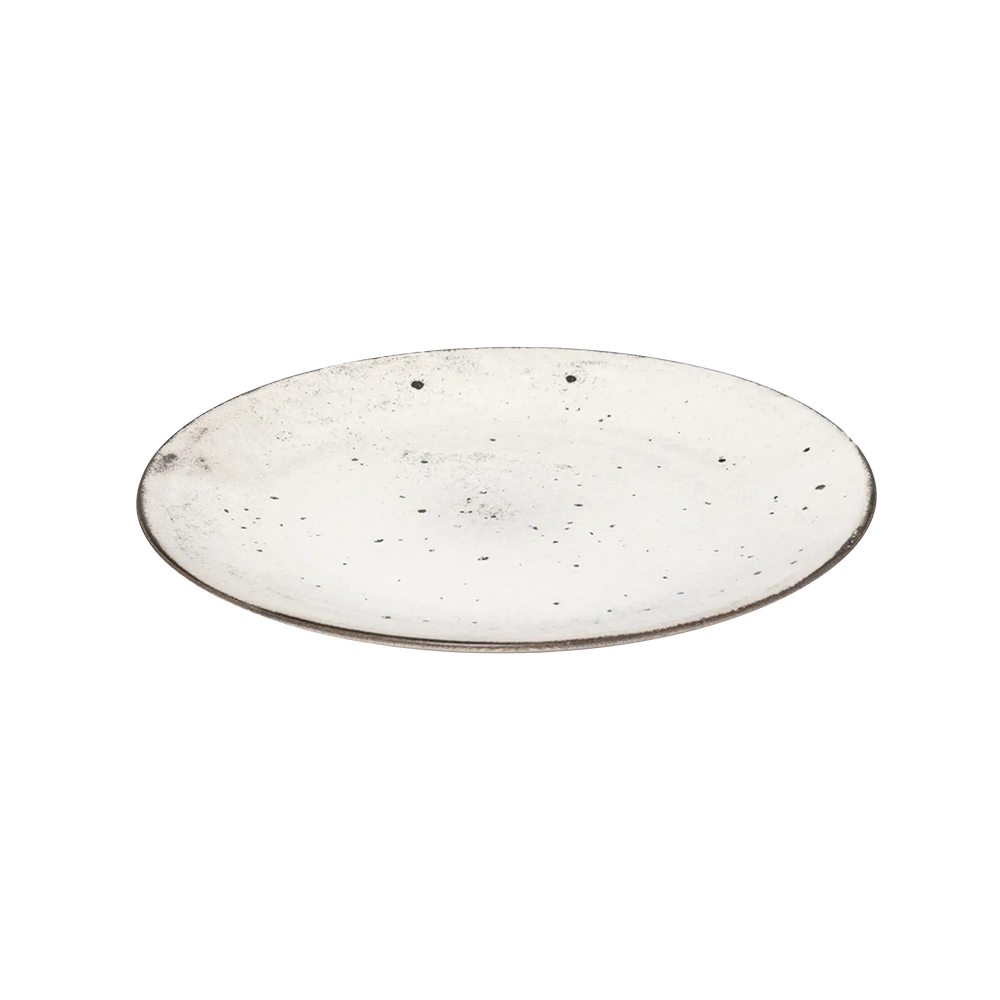 Plato plano joe gres beige 26 cm