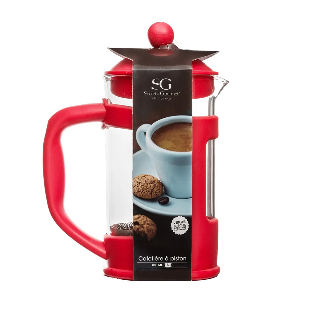 Cafetera prensa francesa de vidrio 800 ml surtido