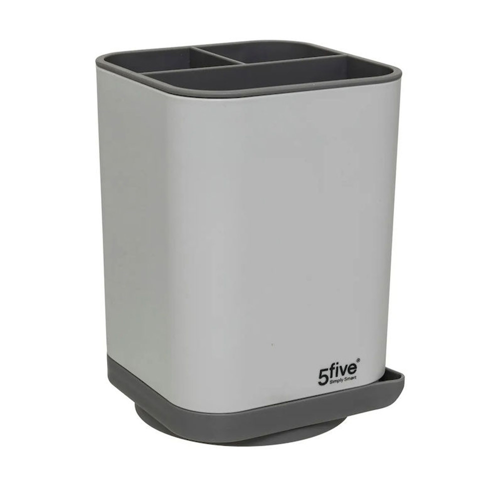 Escurridor de cubiertos y utensilios gris