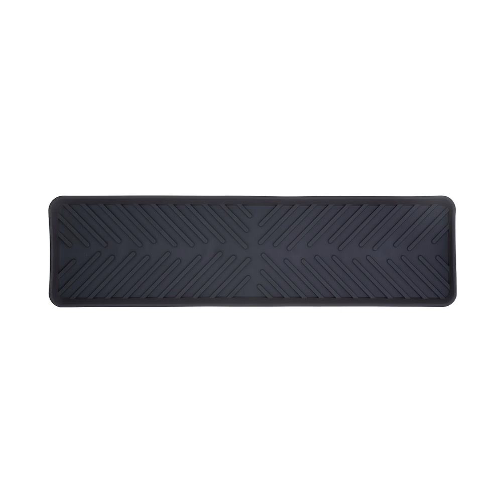 Alfombra para fregadero de silicon 40x10 cm negro