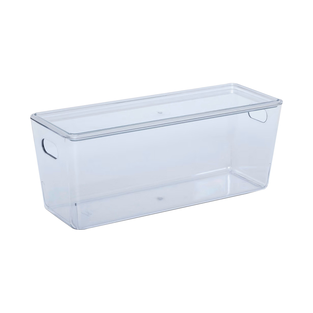 Organizador rectangular con tapa transparente 5l