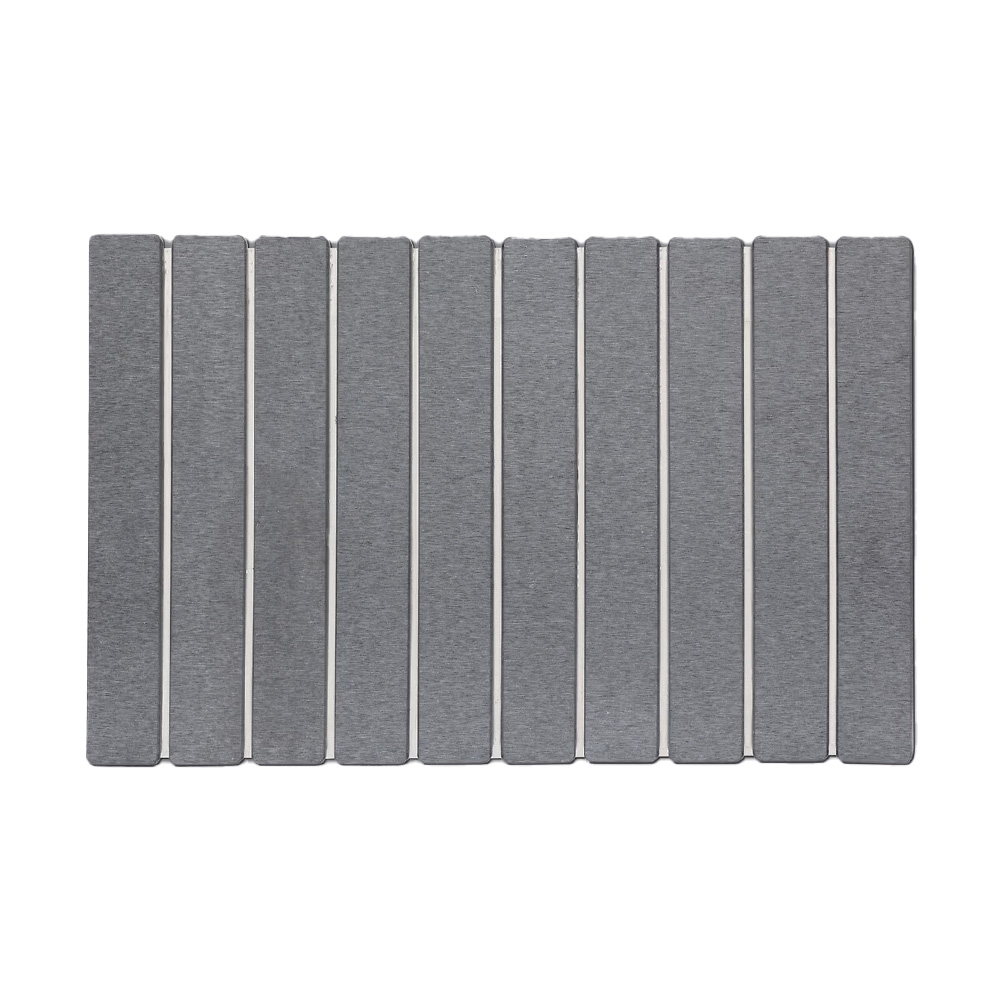 Alfombra de baño 59 x 39 cm gris