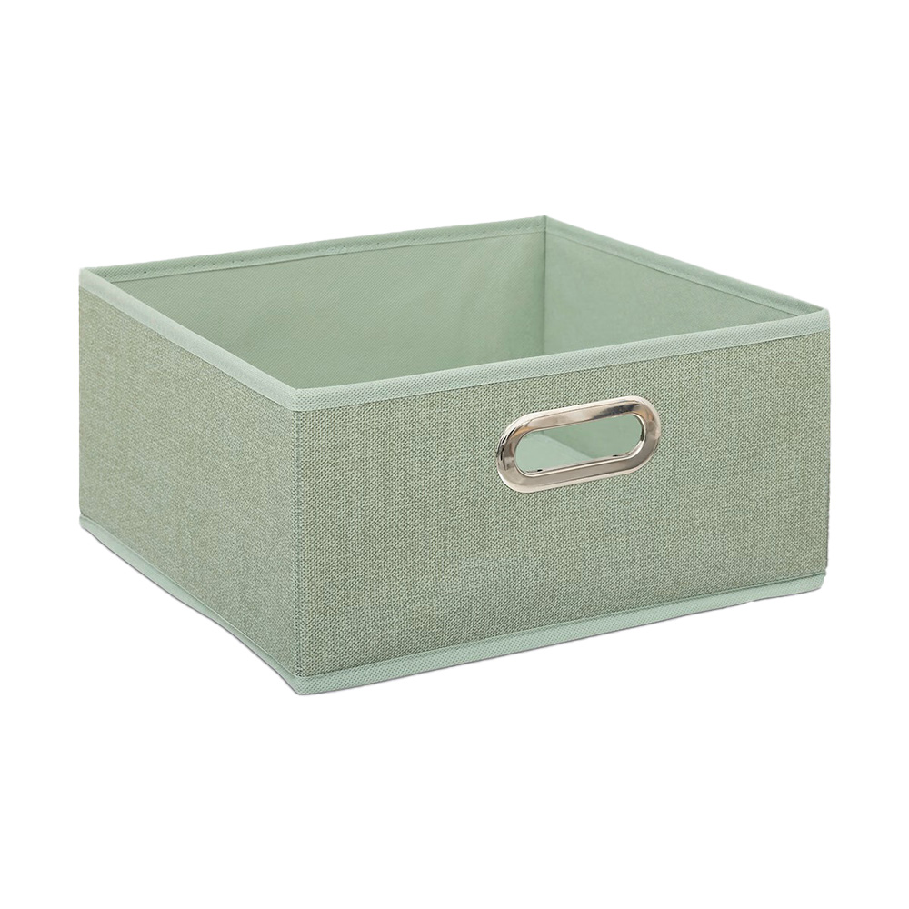 Caja organizadora de tela 31 x 15 cm verde