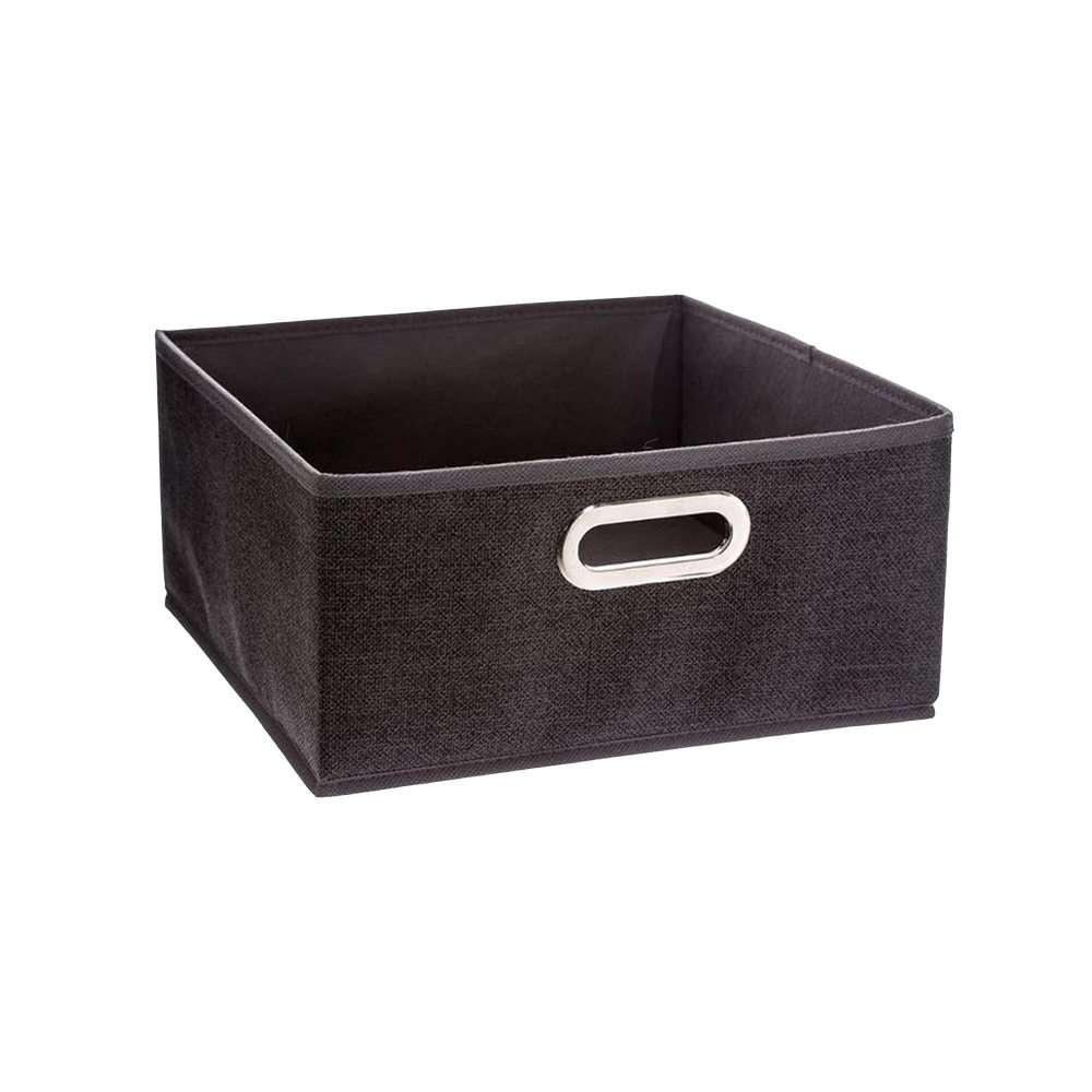 Caja organizadora de tela 31 x 15 cm gris