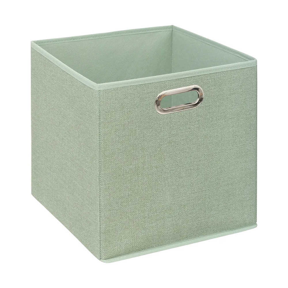 Caja organizadora de tela 31 x 31 cm verde