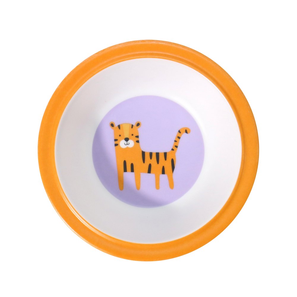 Plato hondo de melamina 400 ml leopardo