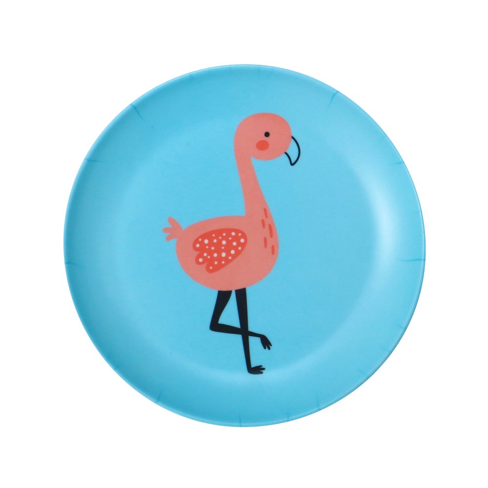 Plato de melamina 21 cm flamenco