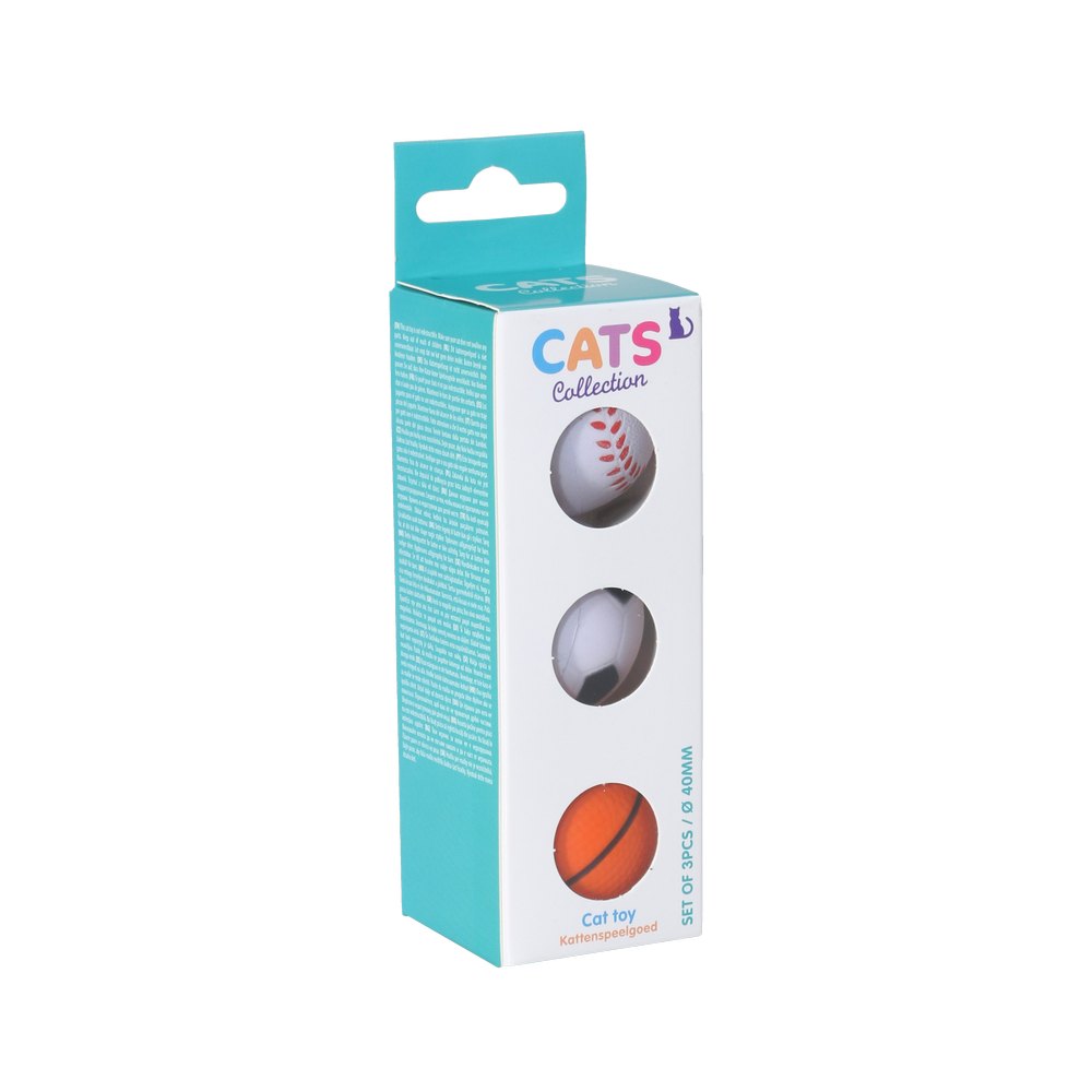 Juguete para gato pelotas surtido 3 piezas