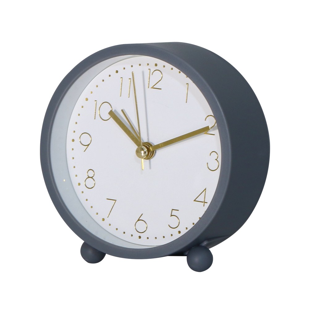 Reloj para mesa analogo con alarma 10 cm surtido