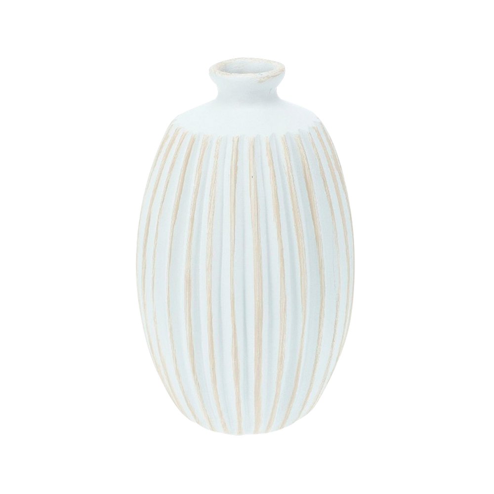 Jarron de ceramica 20 cm rayado surtido