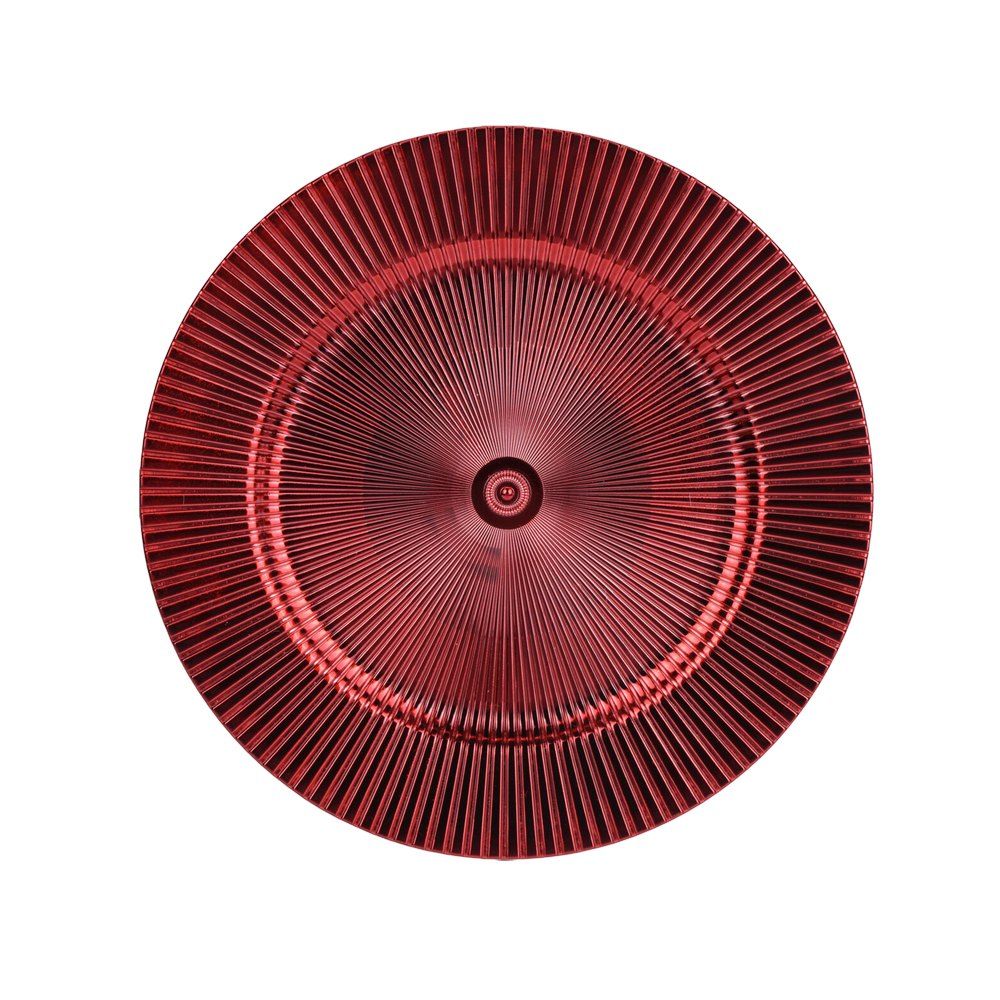 Porta plato navideño 33 cm rojo asurtido