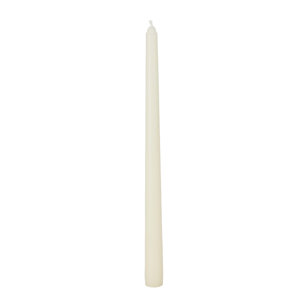 Candela navideña pilar 30 cm ivory 6 piezas