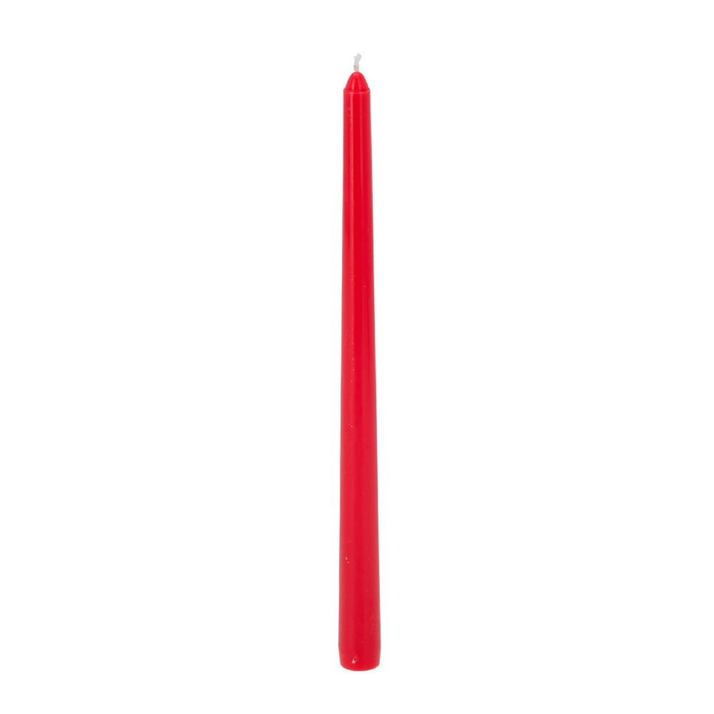 Candela navideña pilar 30 cm rojo 6 piezas