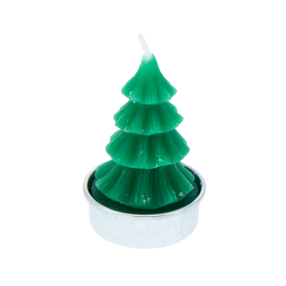 Candela navideña figura de arbol surtido 4 piezas