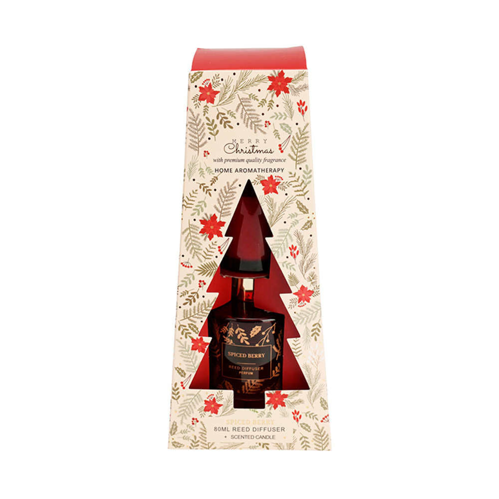 Difusor de fragancia navideño aceite con palillos 70 ml aromas variados surtido